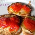 Petits sandwichs d'aubergines