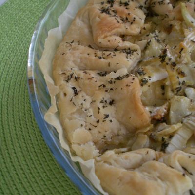 Tarte pommes-fenouils et camembert