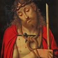 Ecole Flamande du XVIe siècle. Le Christ au roseau