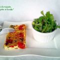 " FLAN A LA TOMATE, A LA COURGETTE ET A L'ORIGAN "