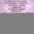 La phrase "je t'aime"...