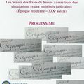 Colloque sur les sénats de Savoie