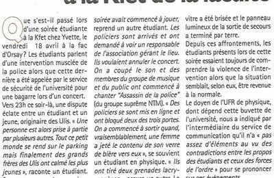 article dans le Republicain du 30 avril