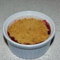 Crumble Framboise / Pomme