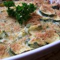 Gratin ricotta & courgettes