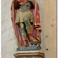 MONTREUIL-SUR-MER : La statue de St-Expédit, à l’intérieur de la collégiale Saint-Vaast