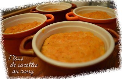 Flans de carottes au curry