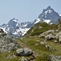 Belledonne versant oriental au soleil de midi