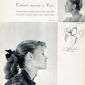 1950 - Brigitte mannequin coiffure pour ELLE