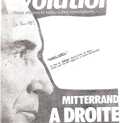 En 1981 quand Mitterrand était à droite !
