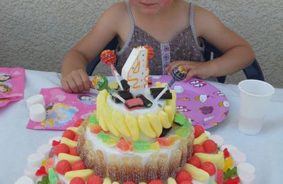 Gâteau Maïlys 4 ans