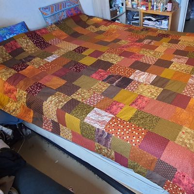 Un couvre-lit aux couleurs de l'automne