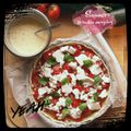 Tarte tomate, chèvre, lardons sans gluten (Express)