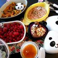 Les bentos d'hier : Pour midi bentos " Panda " :