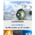 Exposition "le climat" du 6 octobre au 27 octobre