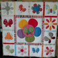 PATCHWORK FLEURS ET PAPILLONS