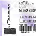 Two Door Cinema Club / Circa Waves - Jeudi 23 Janvier 2020 - Olympia (Paris)