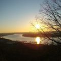 Soleil se mirant dans la garonne