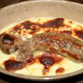 Andouillette de Troyes sauce Chaource gratinée