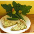 Tarte crémeuse aux mini courgettes du jardin