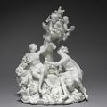 Figure Group of Bacchus and Ariadne, c. 1759, Orléans Porcelain Factory