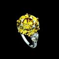 An exceptional coloured diamond ring