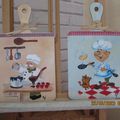 petits chefs en cuisine et album enveloppes