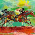 Leroy Neiman The Race Painting