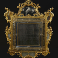 Miroir à parecloses, Travail vénitien de la première moitié du XVIIIe siècle