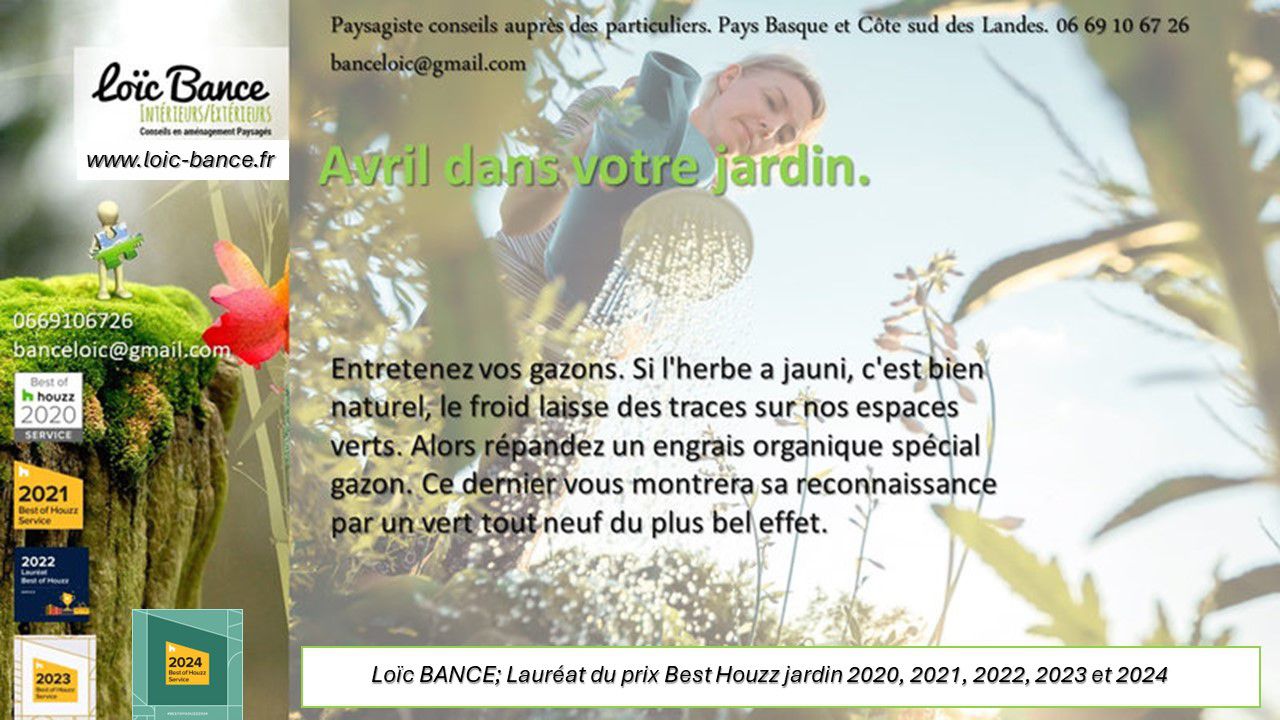 Paysagiste Pays Basque Paysagiste Landes Avril au jardin 2024