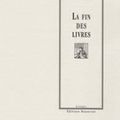 La fin des livres, Octave Uzanne, 1894