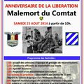 Calendrier, le samedi 23 août 2014: Malemort-du-Comtat fête le 70ème anniversaire de la Libération 