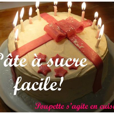 Pâte à sucre maison.