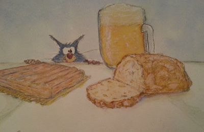 Pain, bière et fromage : scène du Nord