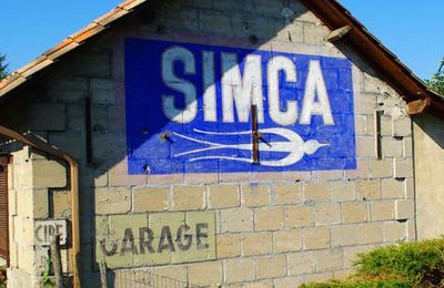 Publicité murale peinte : Simca