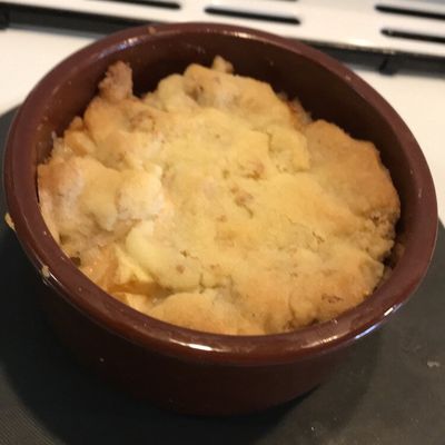 Crumble croustillant aux pommes 