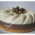 Entremets  vanille chocolat