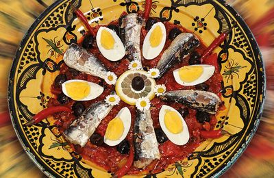 Salade Méchouia aux sardines