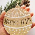 ✰Boules de Noël en bois