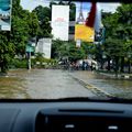 Pluie d'orage à Jakarta