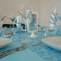 table d'anniversaire " reine des neiges"