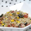 Salade marocaine de riz au thon