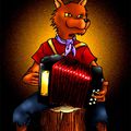 Loup accordéoniste