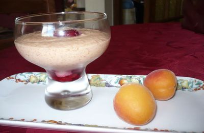 VERRINE MOUSSE D'ABRICOT A LA FRAMBOISE