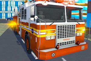 Jeu Fire truck rescue driving simulator