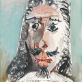 ﻿Pablo Picasso, Portrait de mousquetaire, sur sa toile d’origine