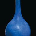 A large powder-blue-glazed bottle vase, Kangxi period (1662-1722)