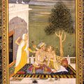 Jahangir with a Lady. By a Hyderabad artist, circa 1760 A.D.. 