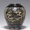 A Cizhou cut-glazed ovoid jar, Jin dynasty (1115-1234), possibly Xixia kingdom, 12th-early 13th century