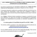 FSTF - Cahiers des États Généraux des Tauromachies & Grand Débat